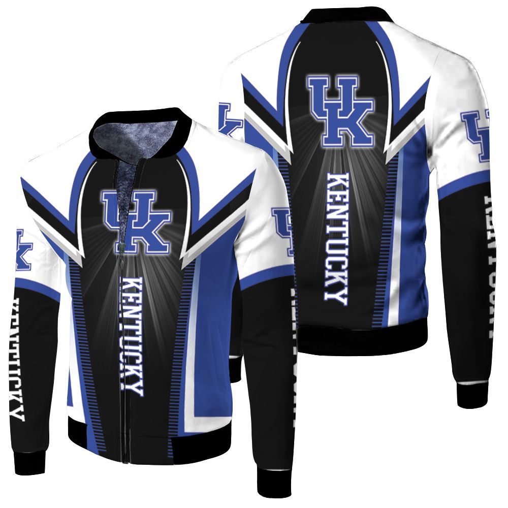 Kentucky Wildcats Ncaa For Wildcats Fan 3d Printed 3d Jersey Fleece Bomber Jacket