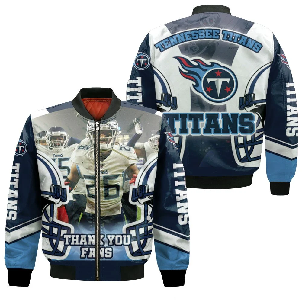 Kristian Fulton #26 Tennessee Titans Afc Division Champions Super Bowl 2021 Bomber Jacket