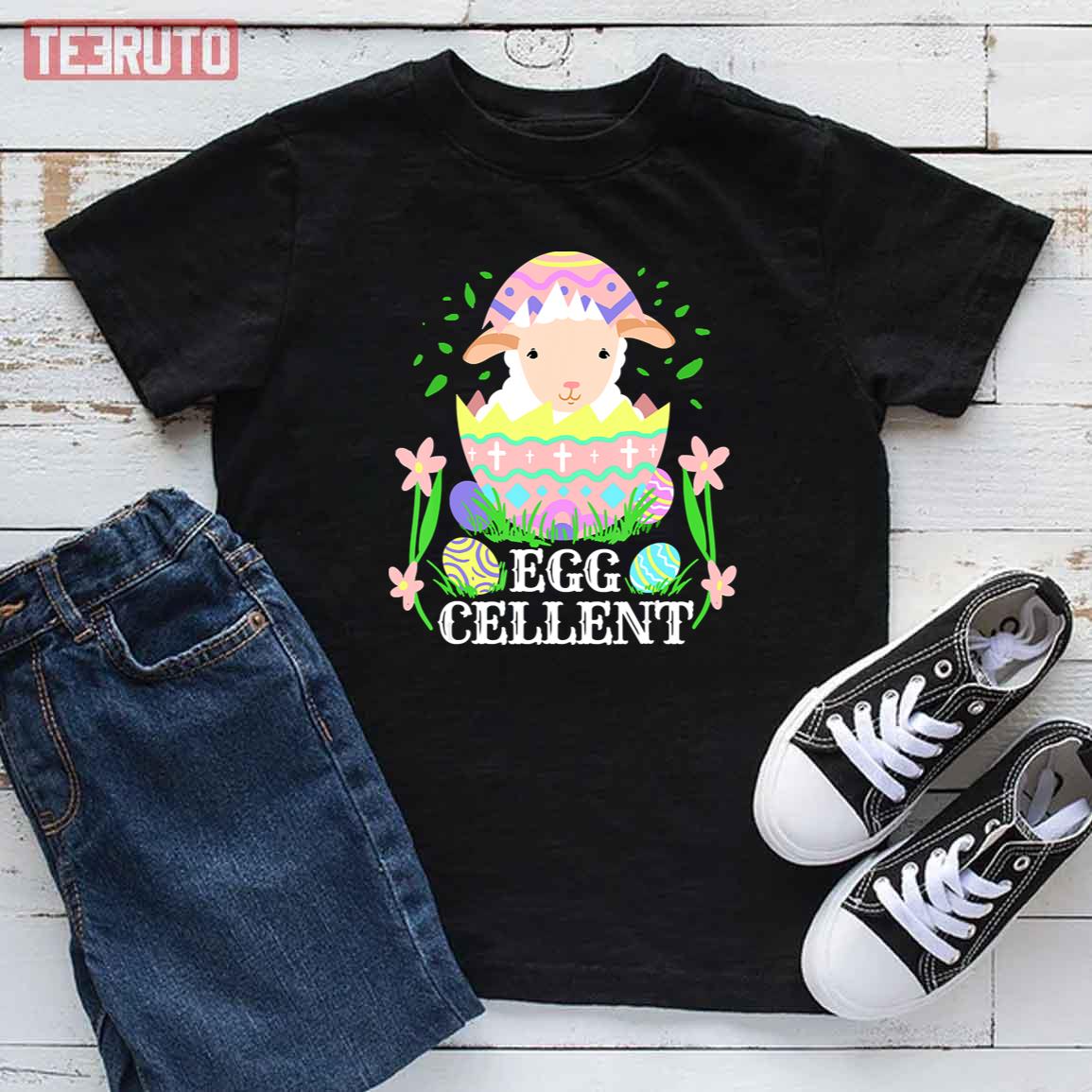 Lamb Eggcelent Easter Day Kid T-Shirt