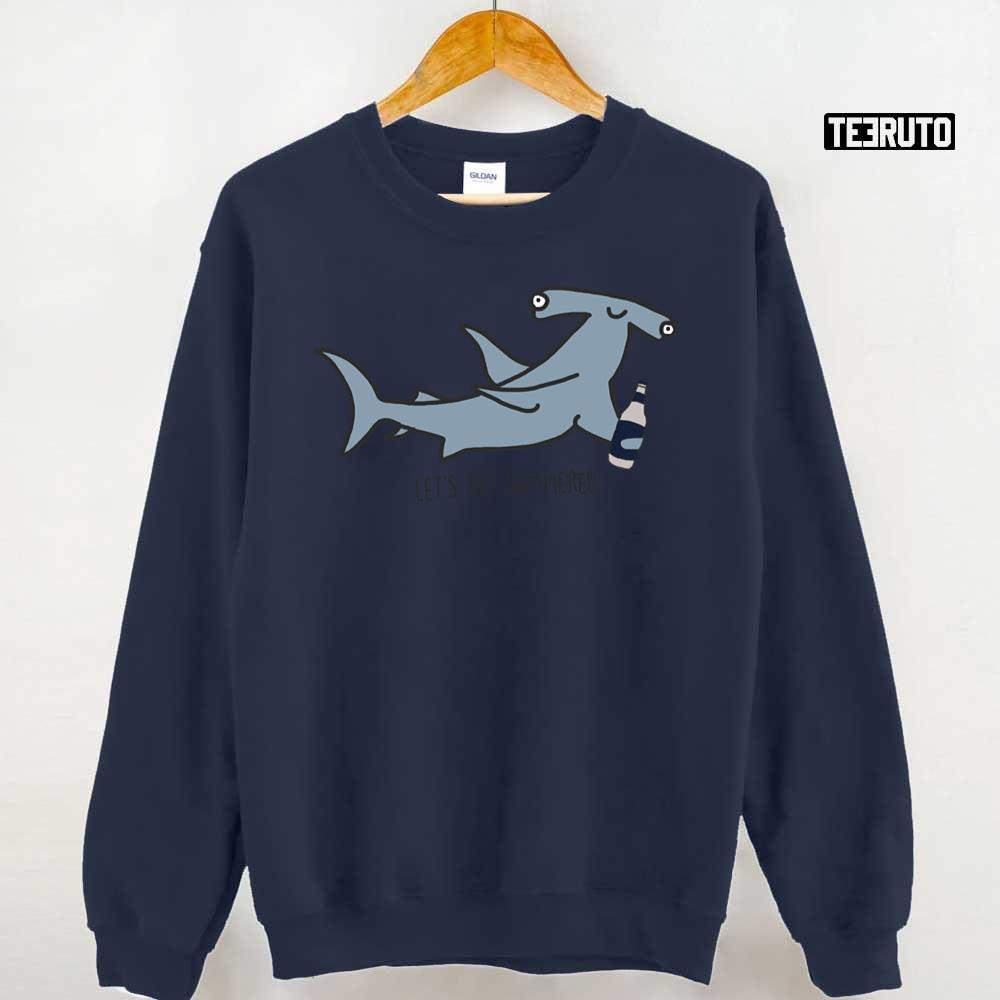 Lets Get Hammered Hammerhead Shark Unisex Sweatshirt - Teeruto