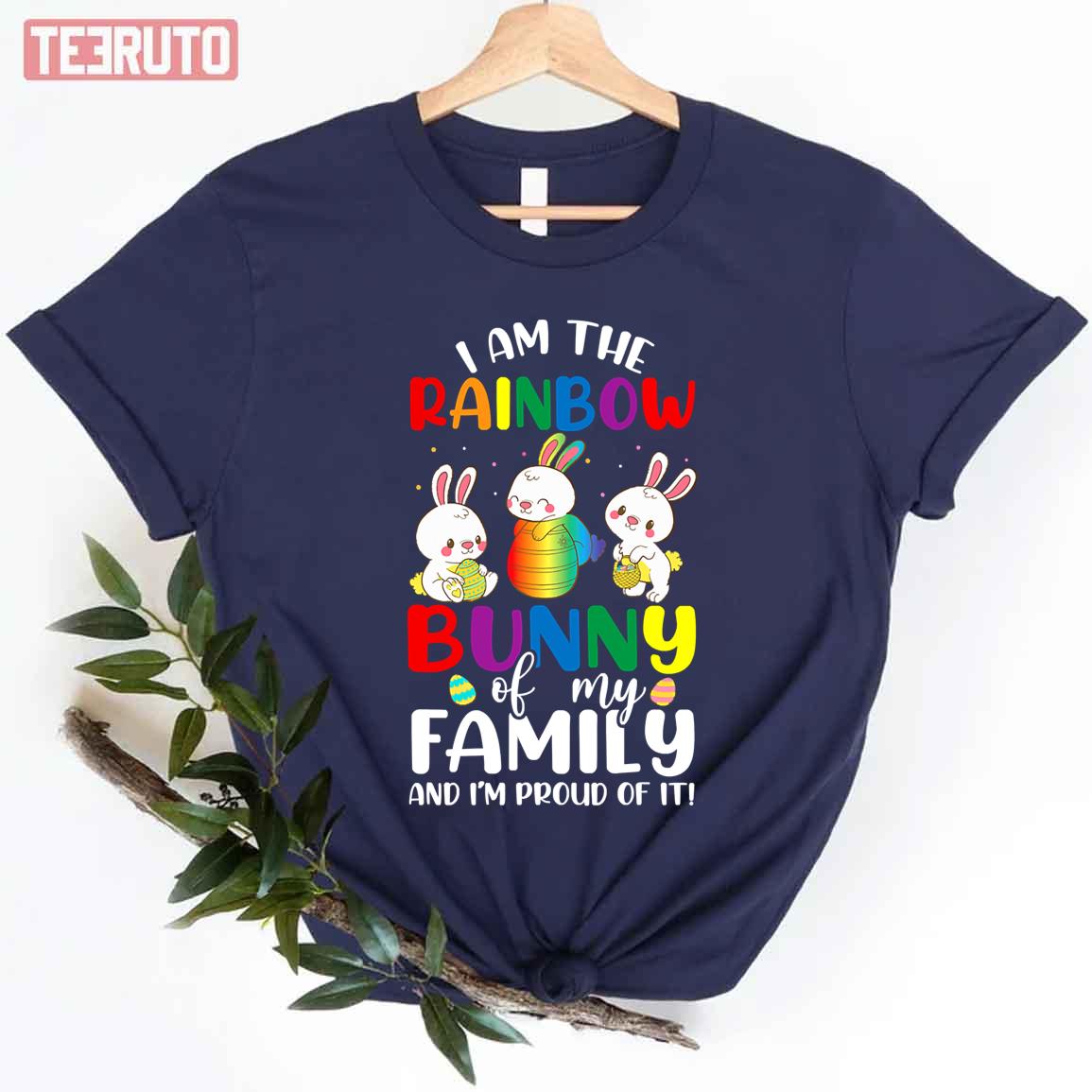 Lgbt Im The Rainbow Bunny Im Proud Of Women T-Shirt