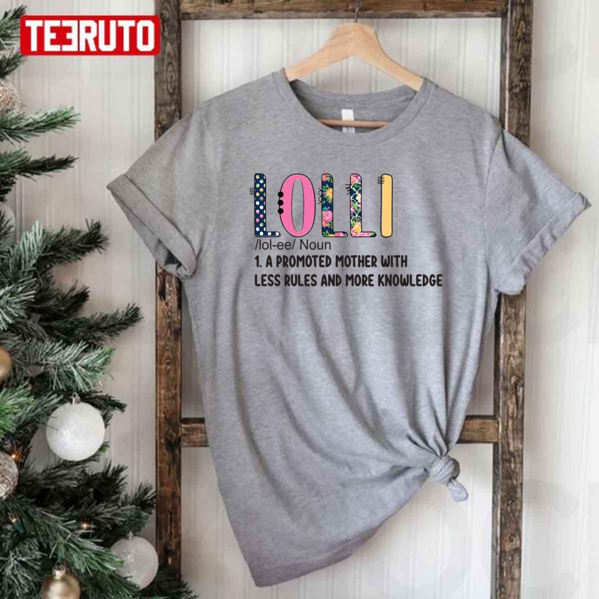 Lolli Definition Noun A Promoted Mother Women T-Shirt