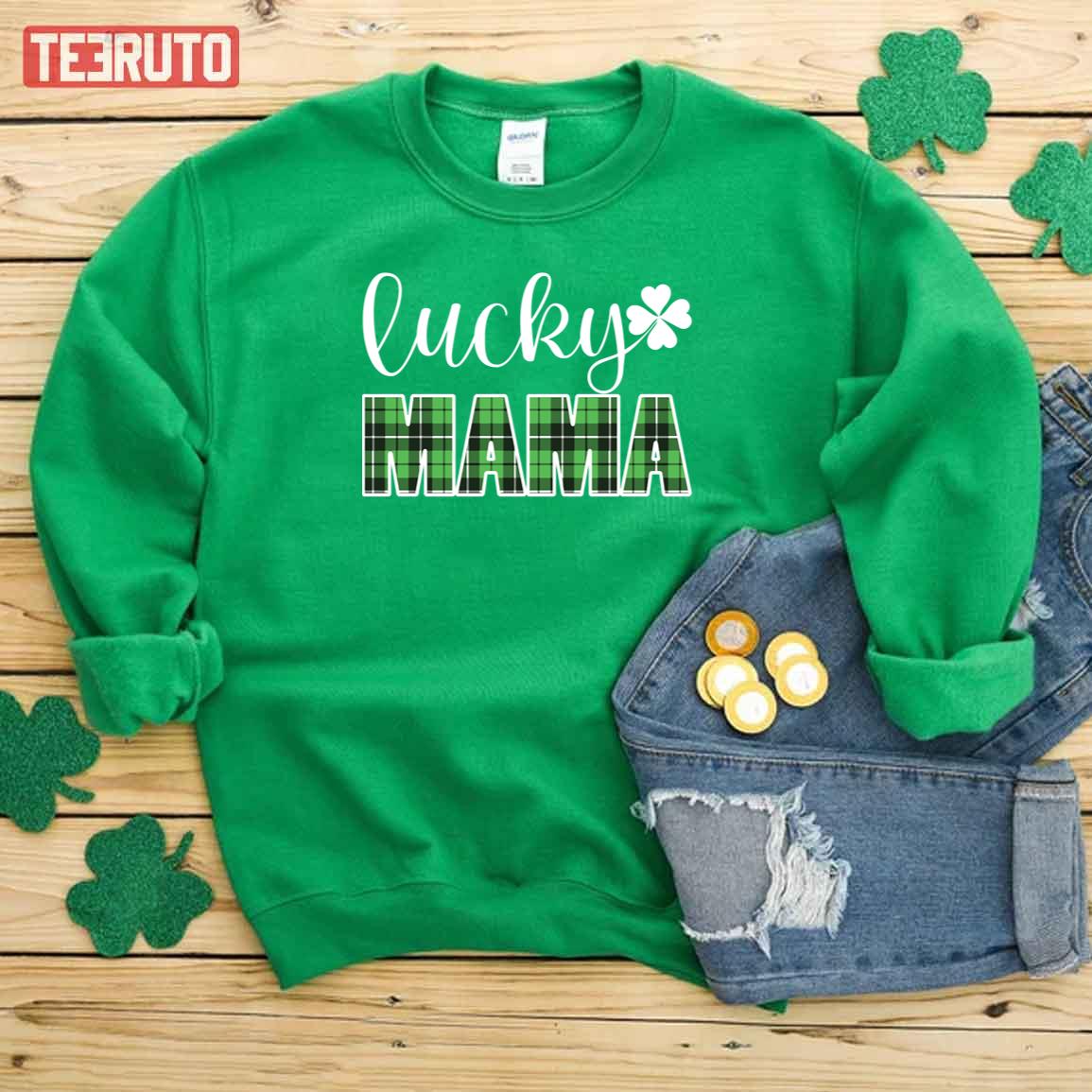 Lucky Mama Patrick Day Unisex Sweatshirt