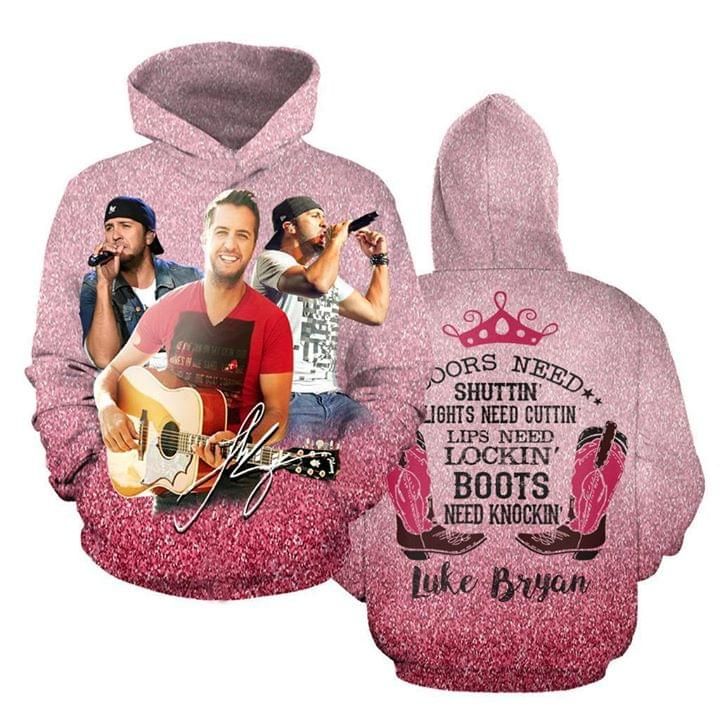 Luke Bryan Singer Signature Full Printing 3d Hoodie