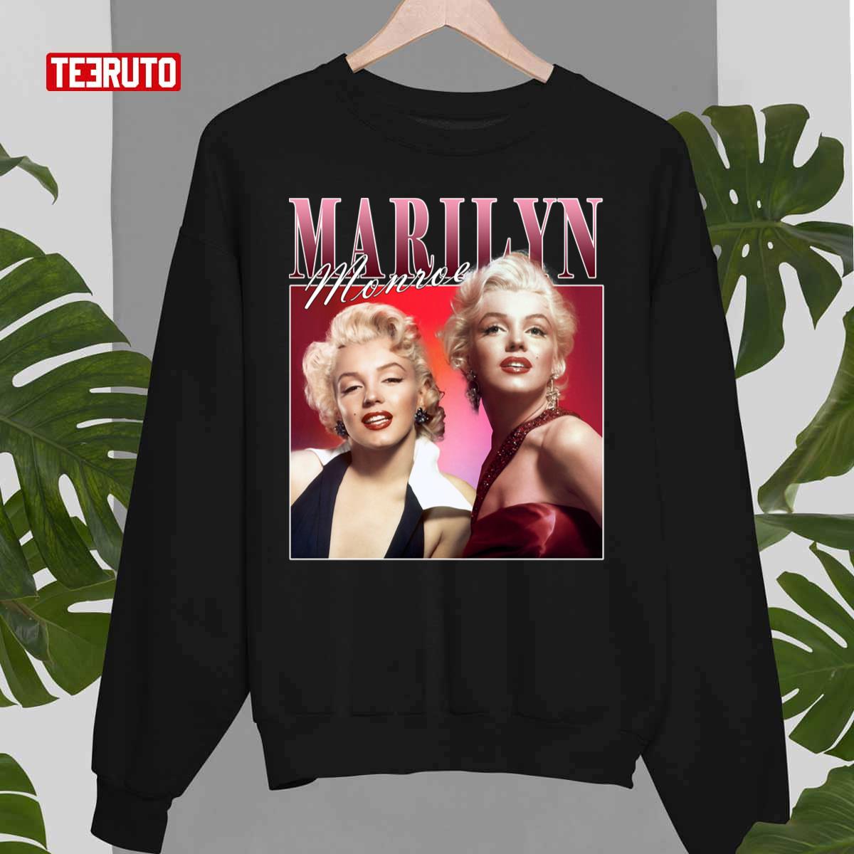 Marilyn Monroe Tribute Vintage Style 90s Bootleg Unisex Sweatshirt
