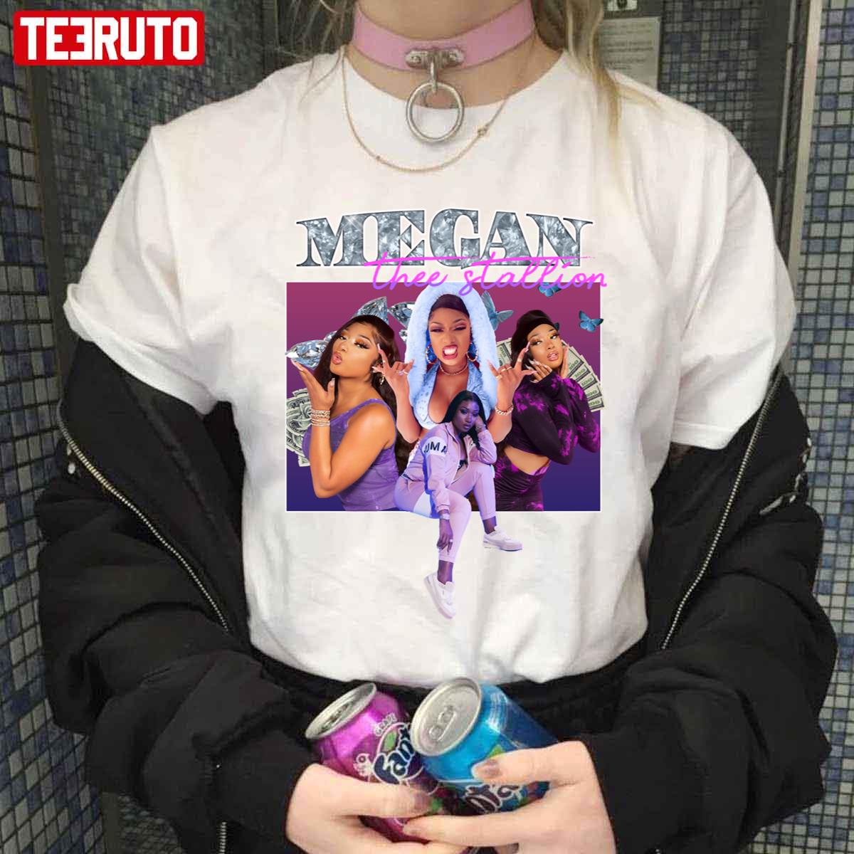 Megan Thee Stallion Vintage Style 90s Bootleg Unisex T-Shirt - Teeruto