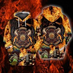 Memorial Day Firefighter Tradition Honor Service 3d Zip Hoodie