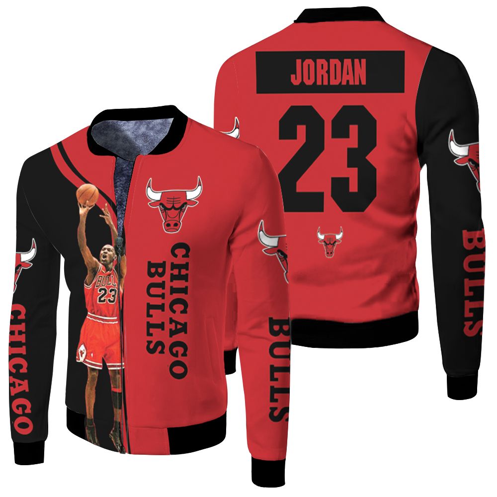 Michael Jordan 23 Chicago Bulls Legend 3d Printed For Fan Fleece Bomber ...