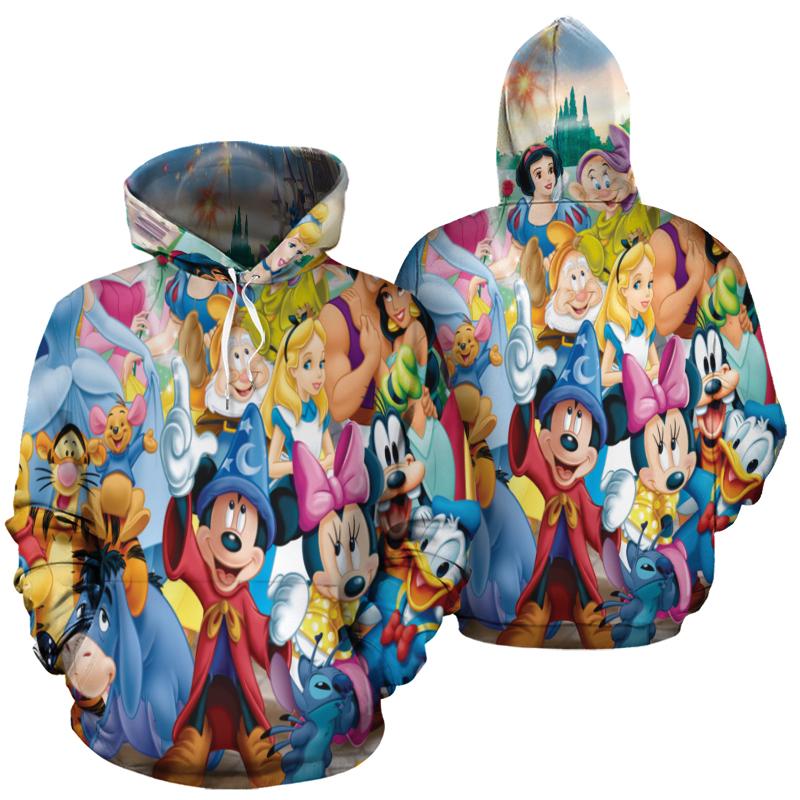 Mickey Fantasia Land 3D Printed Hoodie