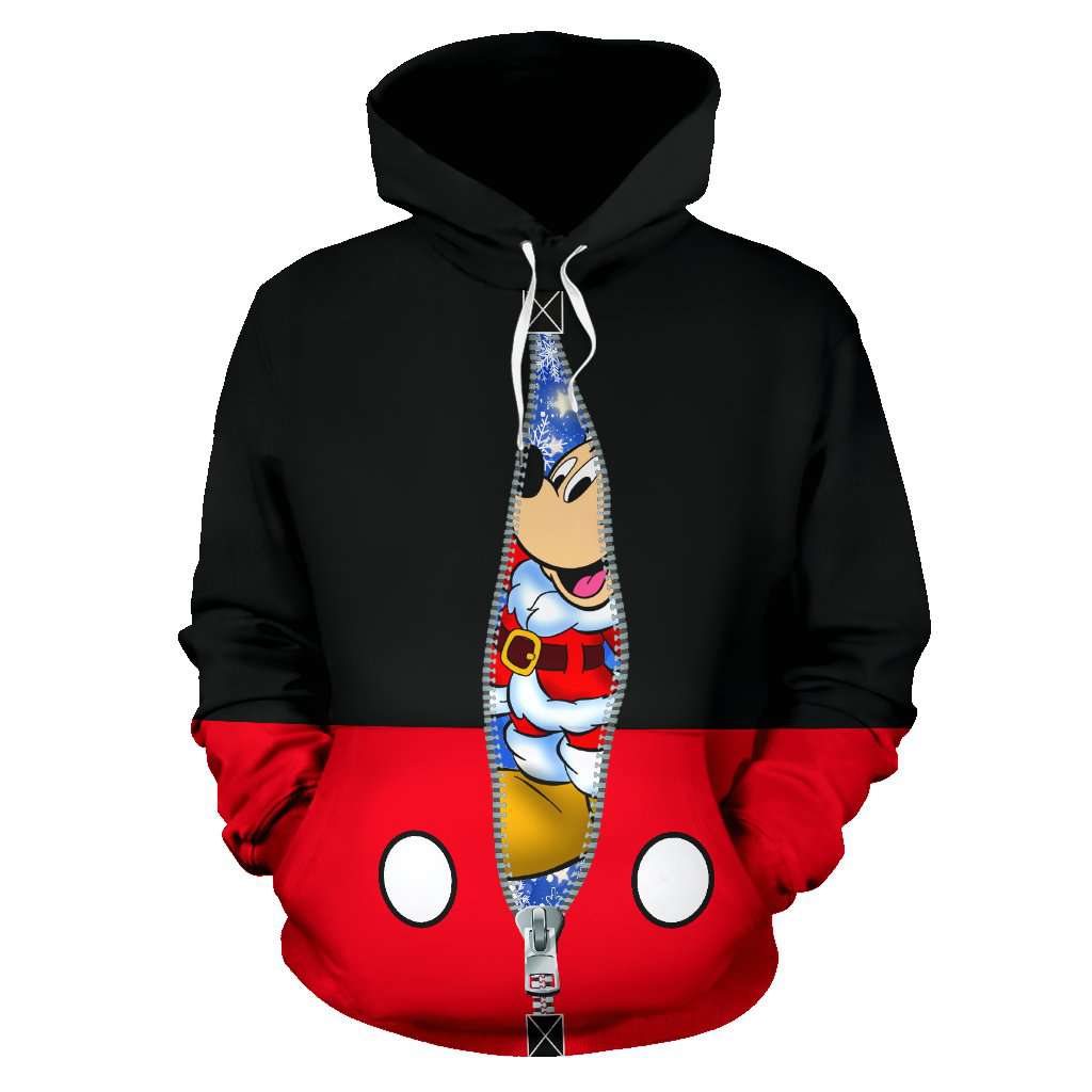 Mickey Hidden Santa Christmas Gift 3D Printed Hoodie