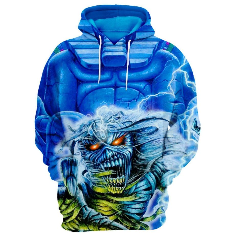 Mummies Tomb Iron Maiden 3d Zip Hoodie