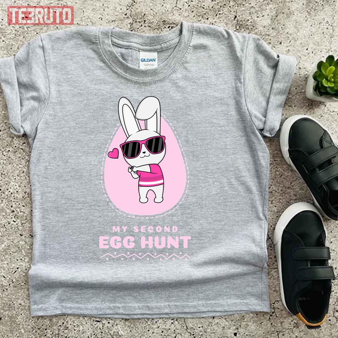 My Second Egg Hunt Easter Egg Hunt Pink Kid T-Shirt