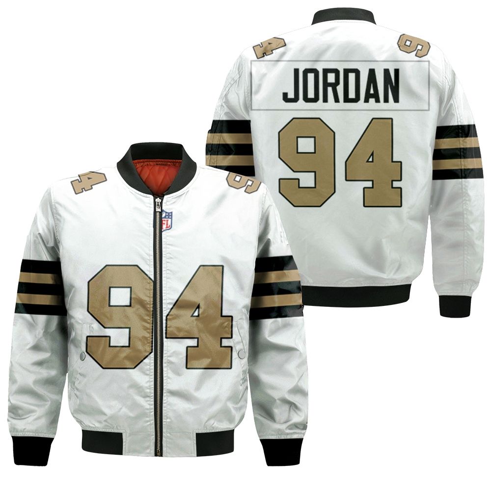 New Orleans Saints Cameron Jordan #94 Nfl American Football Team Logo Color Rush Custom 3d Designed Allover Gift For Saints Fans Bomber Jacket