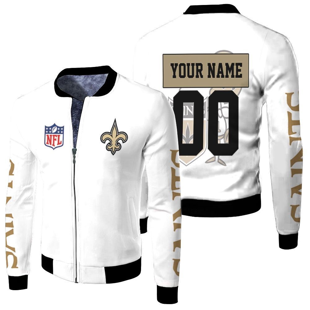 New Orleans Saints Nfl Bomber Jacket 3d Personalized 1 Fleece Bomber ...