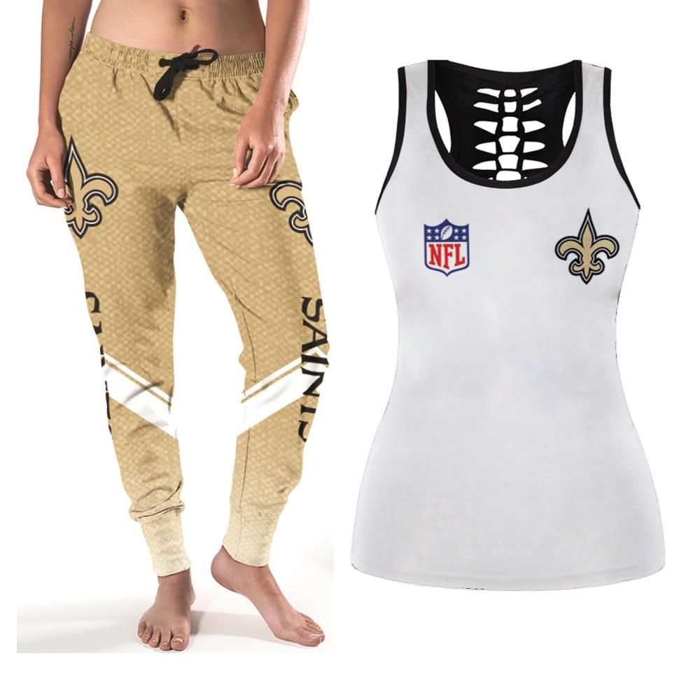 New Orleans Saints Nfl Bomber Jacket 3d Tanktop Jogger Set Gift For New Orleans Saints Fans 1