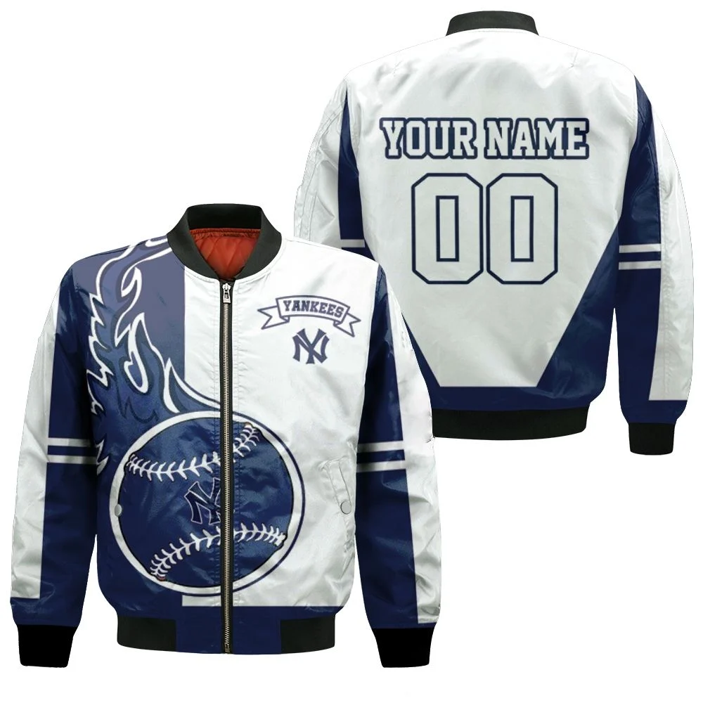 New York Yankees 3d Personalized Bomber Jacket