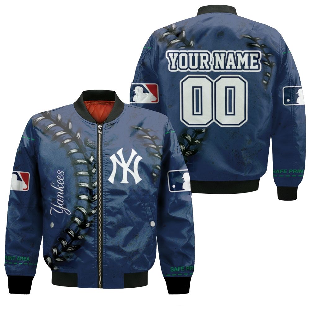 New York Yankees Baseball Sewing Pattern 3d Personalized Bomber Jacket