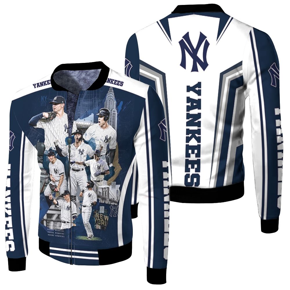 New York Yankees Great Players Lineup Fleece Bomber Jacket