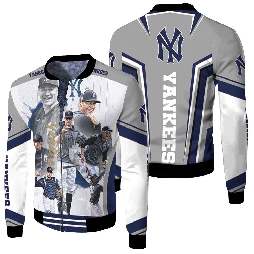 New York Yankees Great Team Best Players Fleece Bomber Jacket