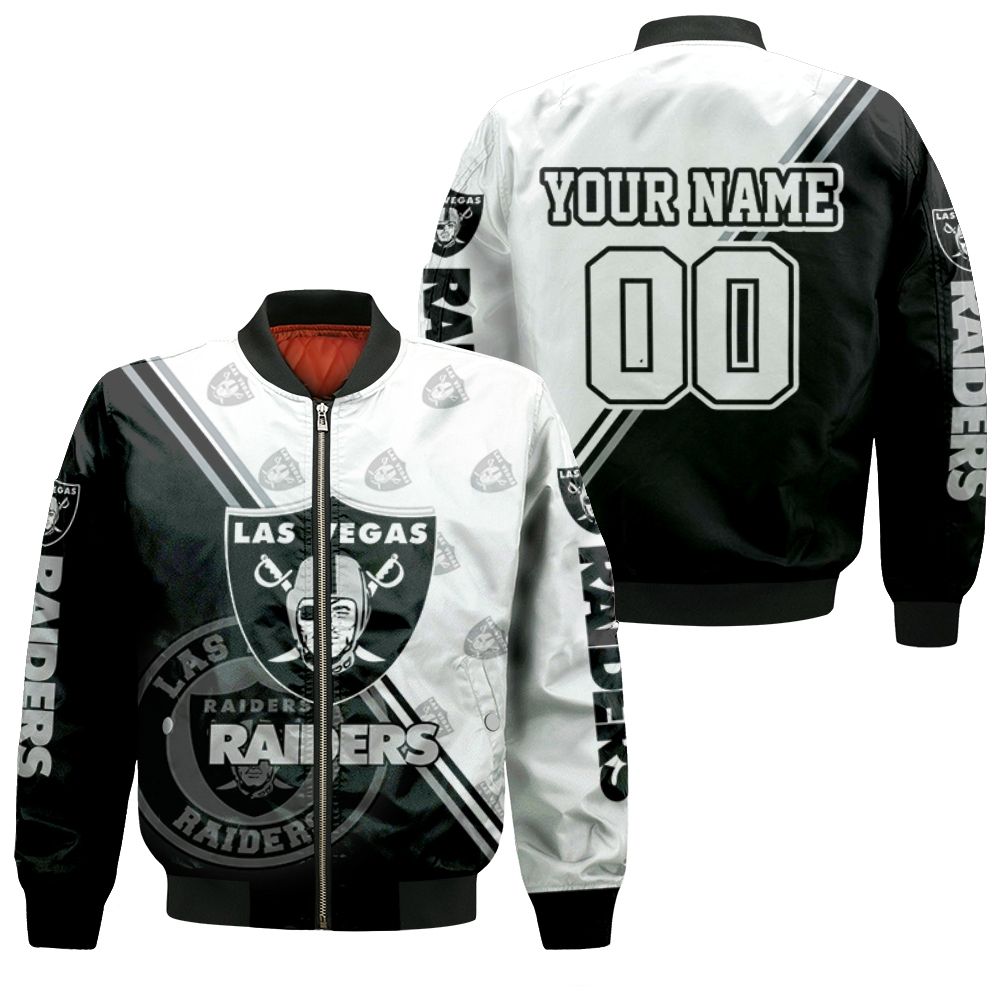Nfl Las Vegas Raiders For Fans Personalized Bomber Jacket - Teeruto
