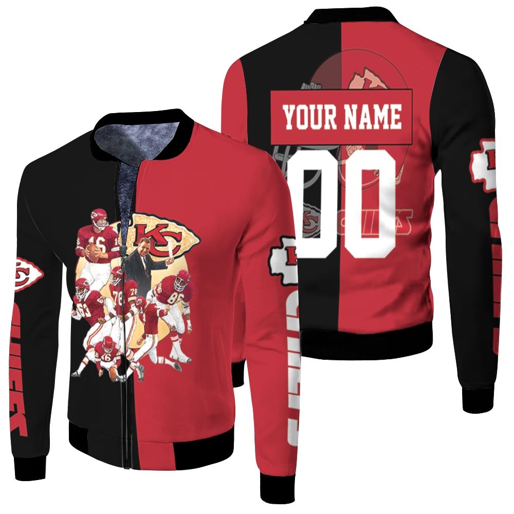 Nfl Season 2020 Kansas City Chiefs West Division Champion Great Great Football Team 3d Personalized 1 Fleece Bomber Jacket