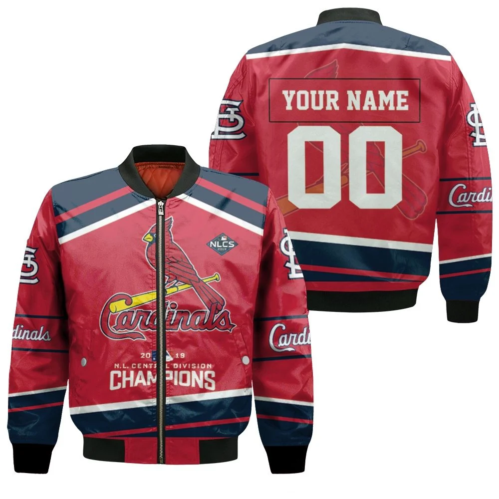 Nl Central Champions St Louis Cardinals 3d Personalized Bomber Jacket