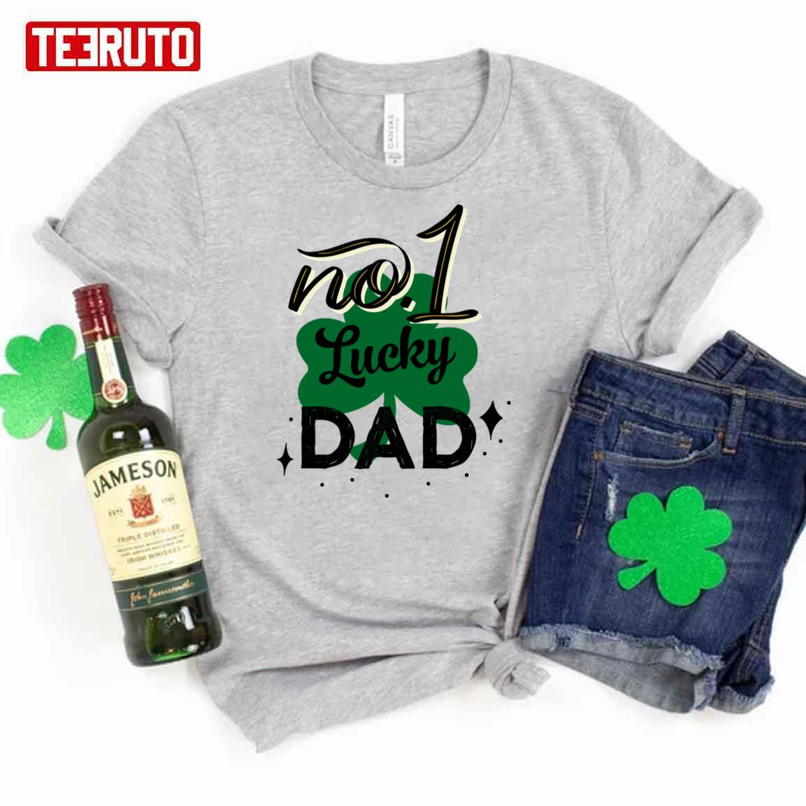 No. One Lucky Dad St Patrick's Father Day Unisex T-Shirt