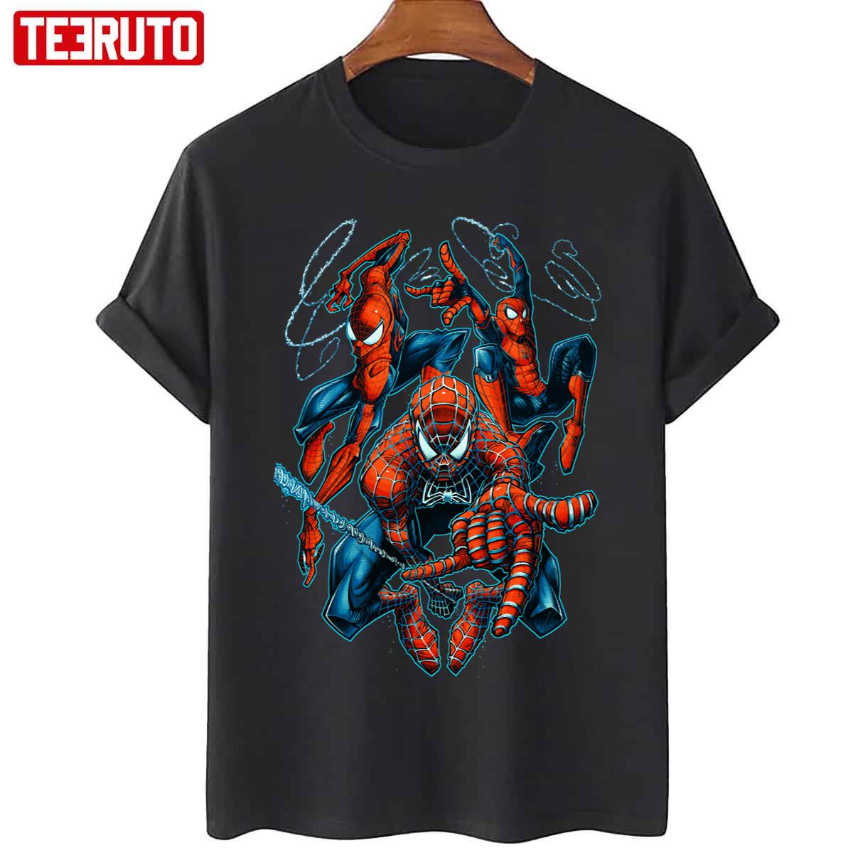 No Way Home Three Spidermans Art Unisex T-Shirt