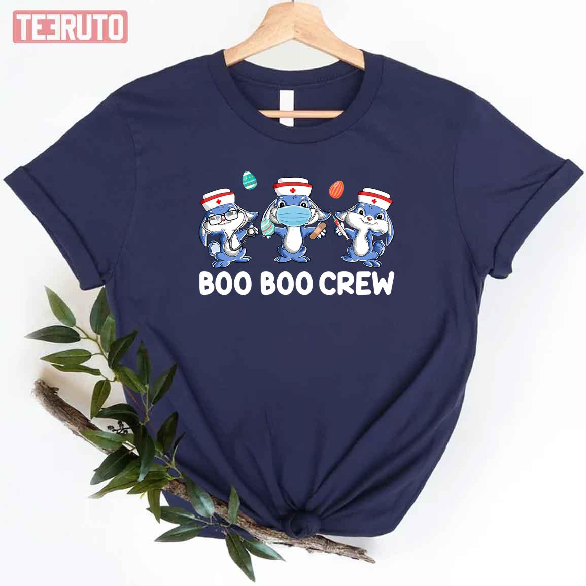 Nurse Easter Day Boo Boo Crew Bunny Women T-Shirt