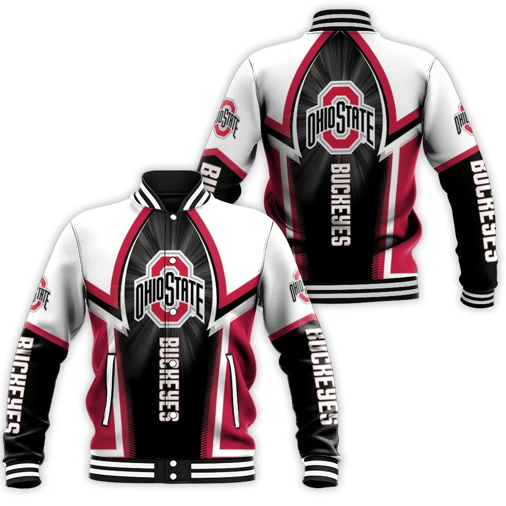 Ohio State Buckeyes Fan 3d Jersey Baseball Jacket