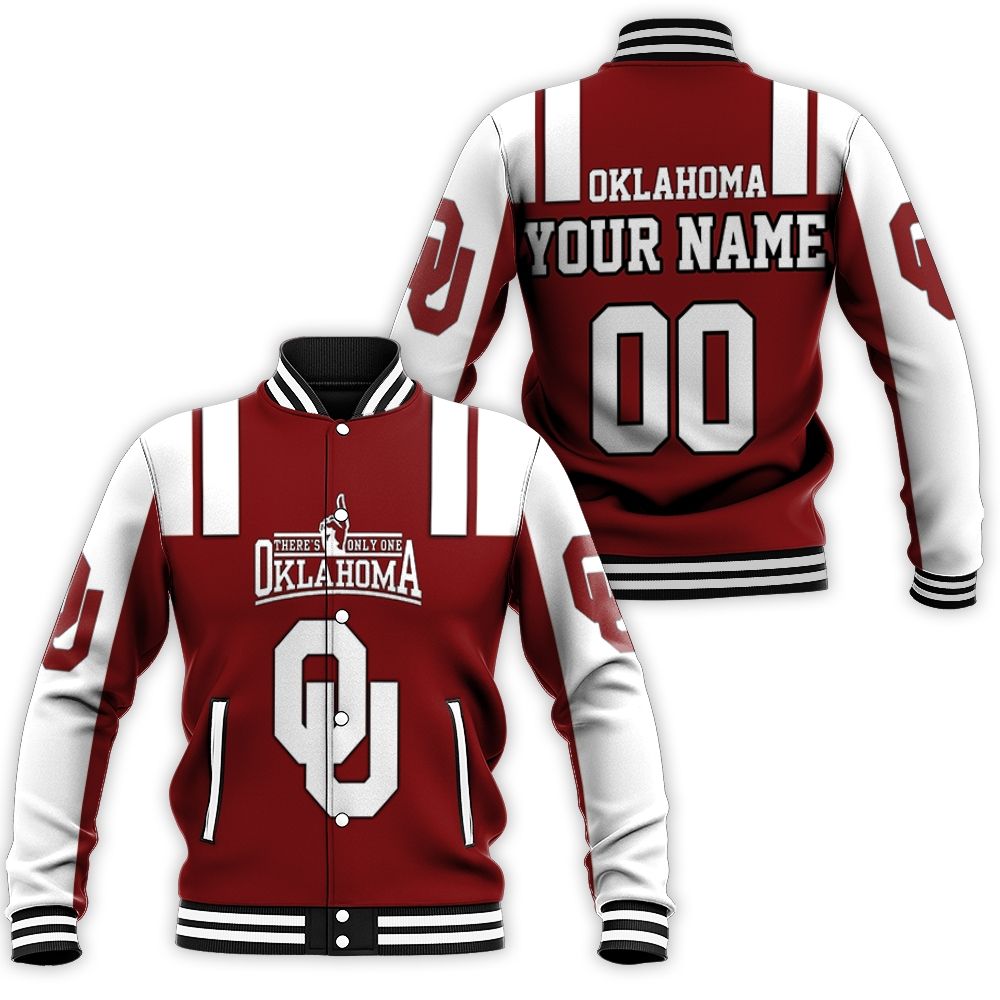 Oklahoma Sooners Fans Personalized Baseball Jacket