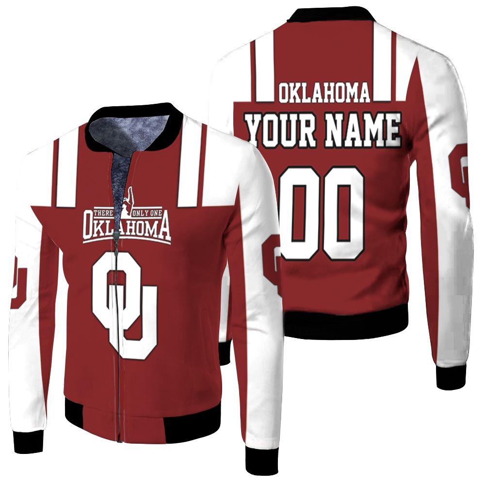 Oklahoma Sooners Fans Personalized Fleece Bomber Jacket