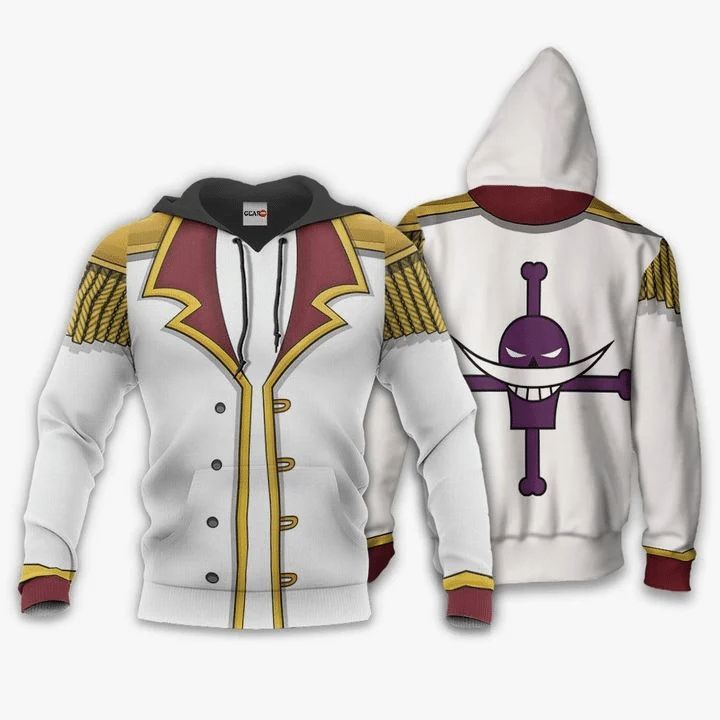 One Piece Whitebeard Anime Manga 3d Zip Hoodie