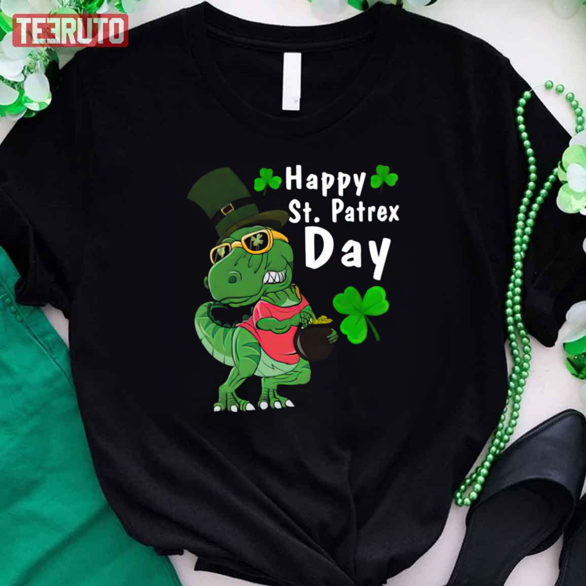 Original Happy St Pat Trex Day  Dino Saint Patricks Day Unisex T-Shirt