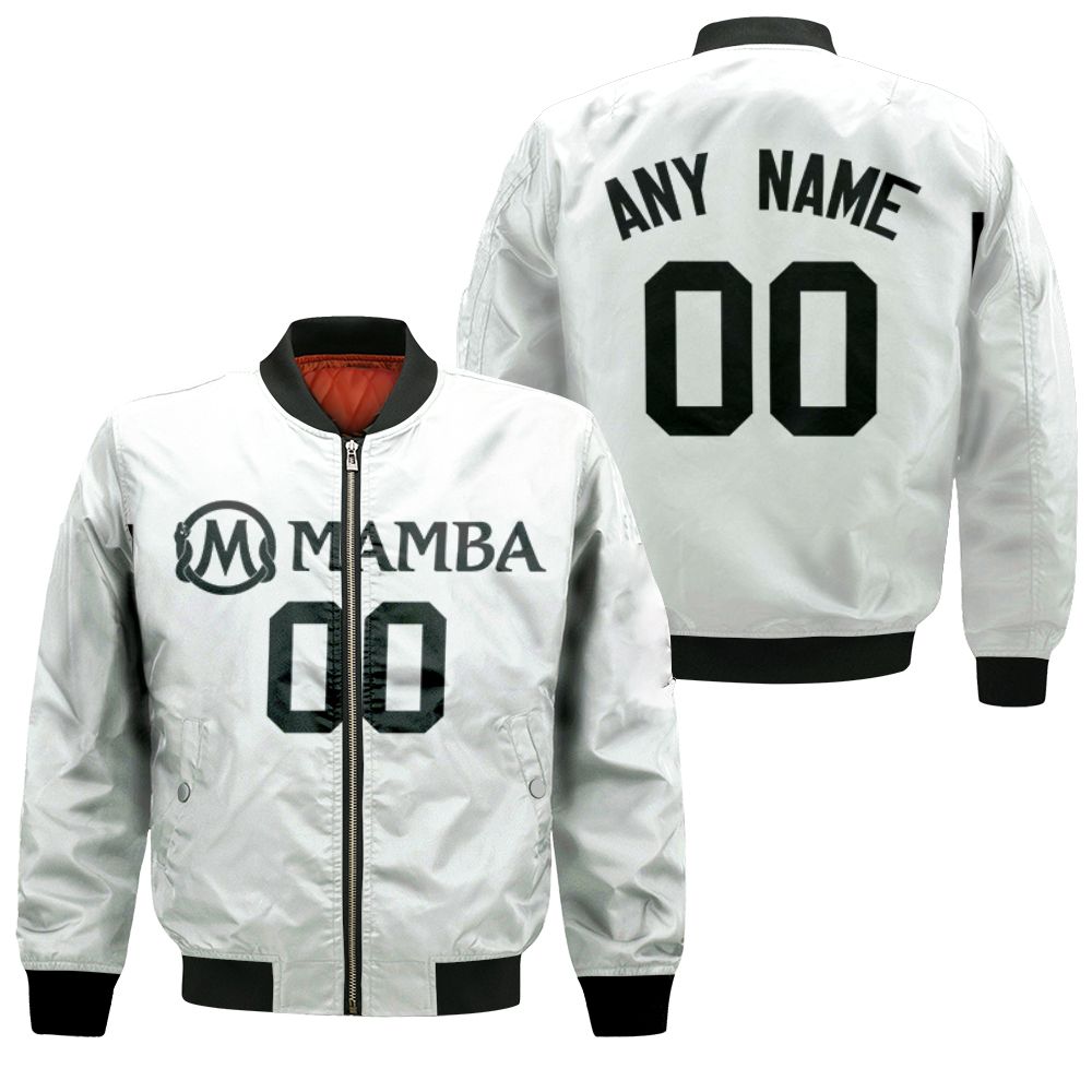 Personalized Mamba Tribute Any Name 00 White 3d Allover Design Bomber Jacket