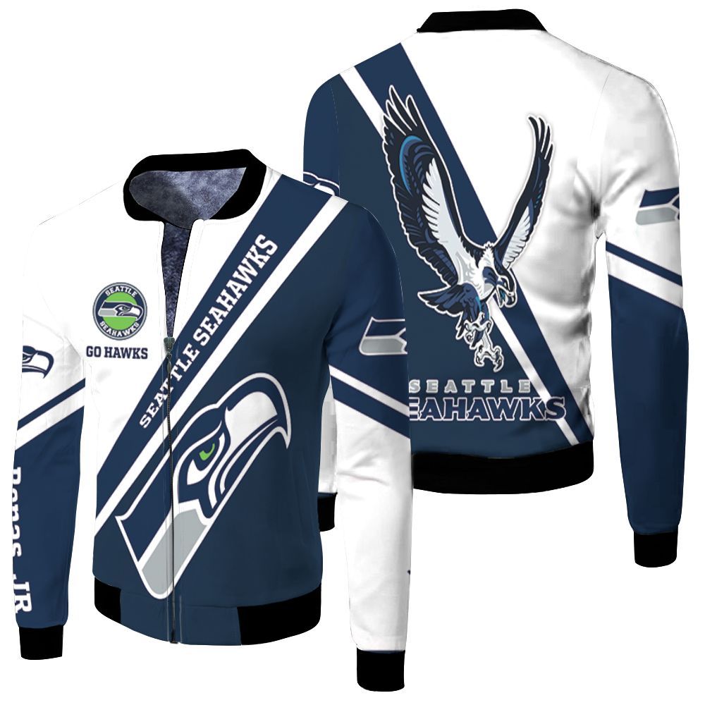 Personalized Seattle Seahawks 3d T Shirt Hoodie Jersey Fleece Bomber Jacket