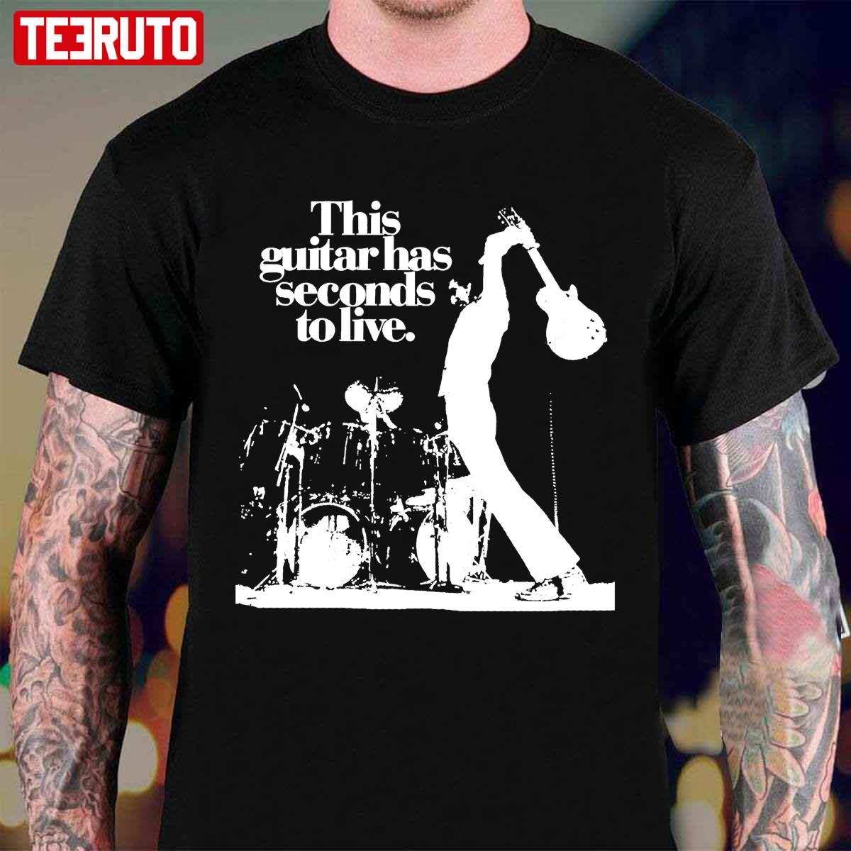 Pete Townshend The Who This Guitar Has Seconds To Live Rock Music Legend Unisex T-Shirt