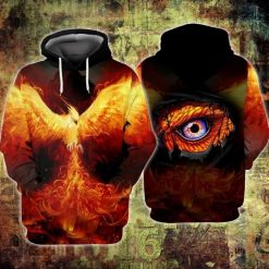 Phoenix Eyes Eagle 3d Zip Hoodie