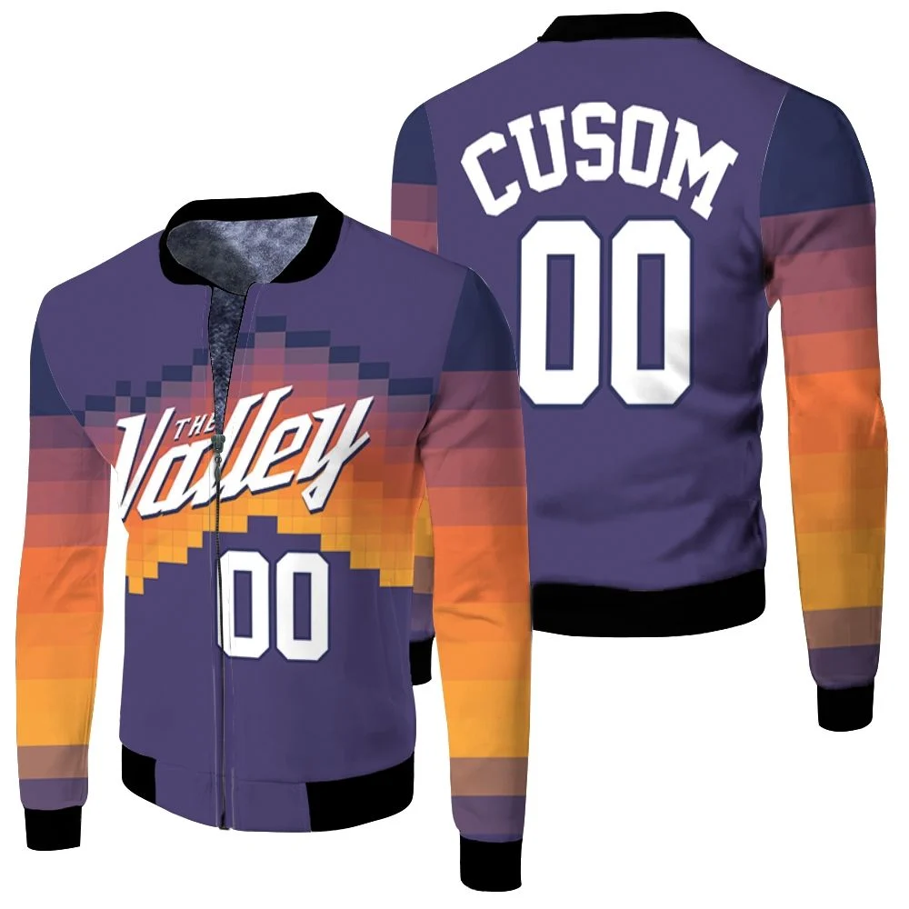 Phoenix Suns 2020 Nba New Arrival Personalized Fleece Bomber Jacket