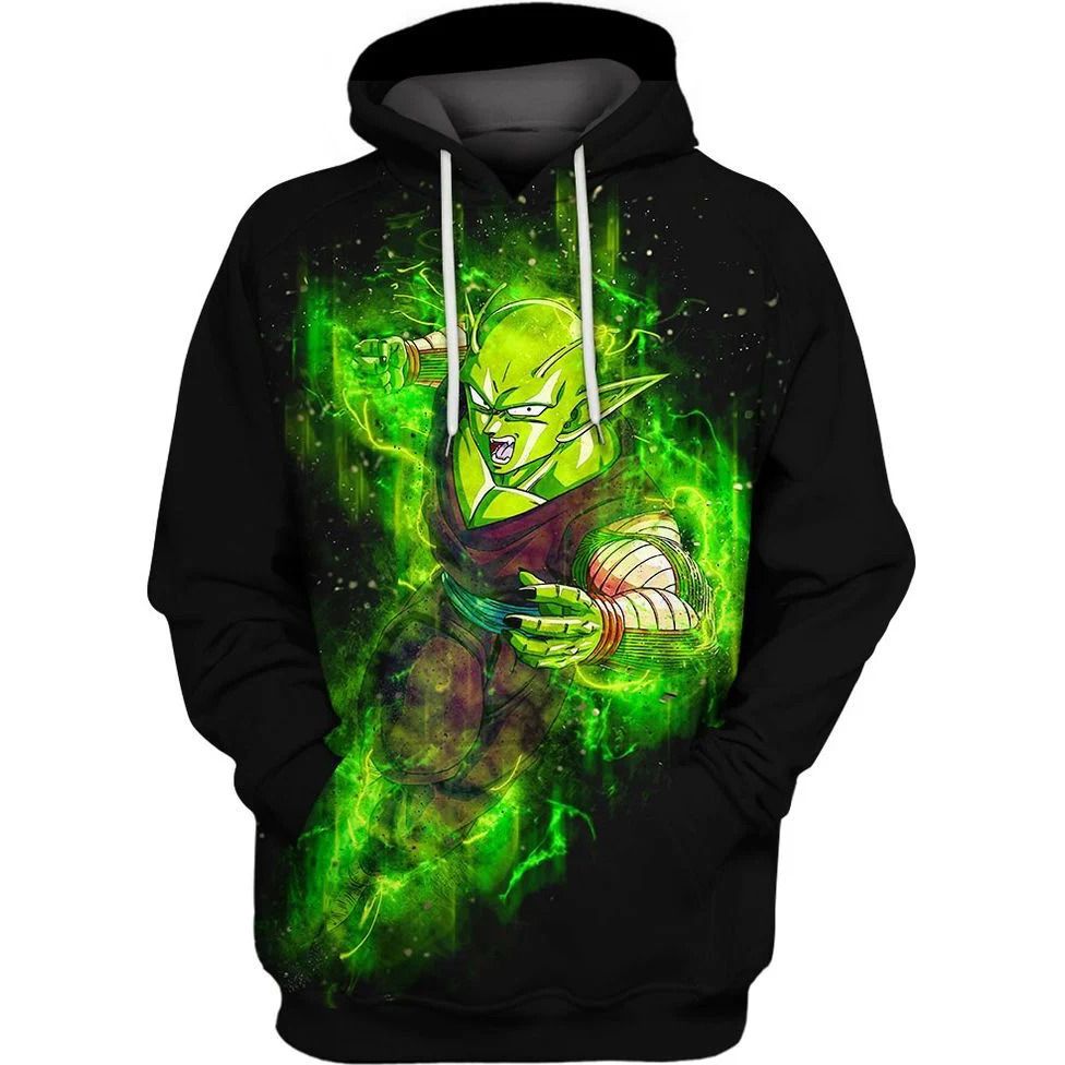 Piccolo Super Saiyan Dragon Ball Z Over Print 3d Zip 3 Hoodie
