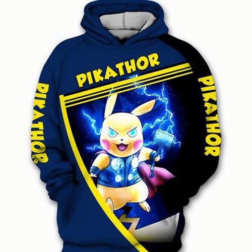 Pikachu Thor Pokemon 3d T Shirt Zip Bomber Hoodie
