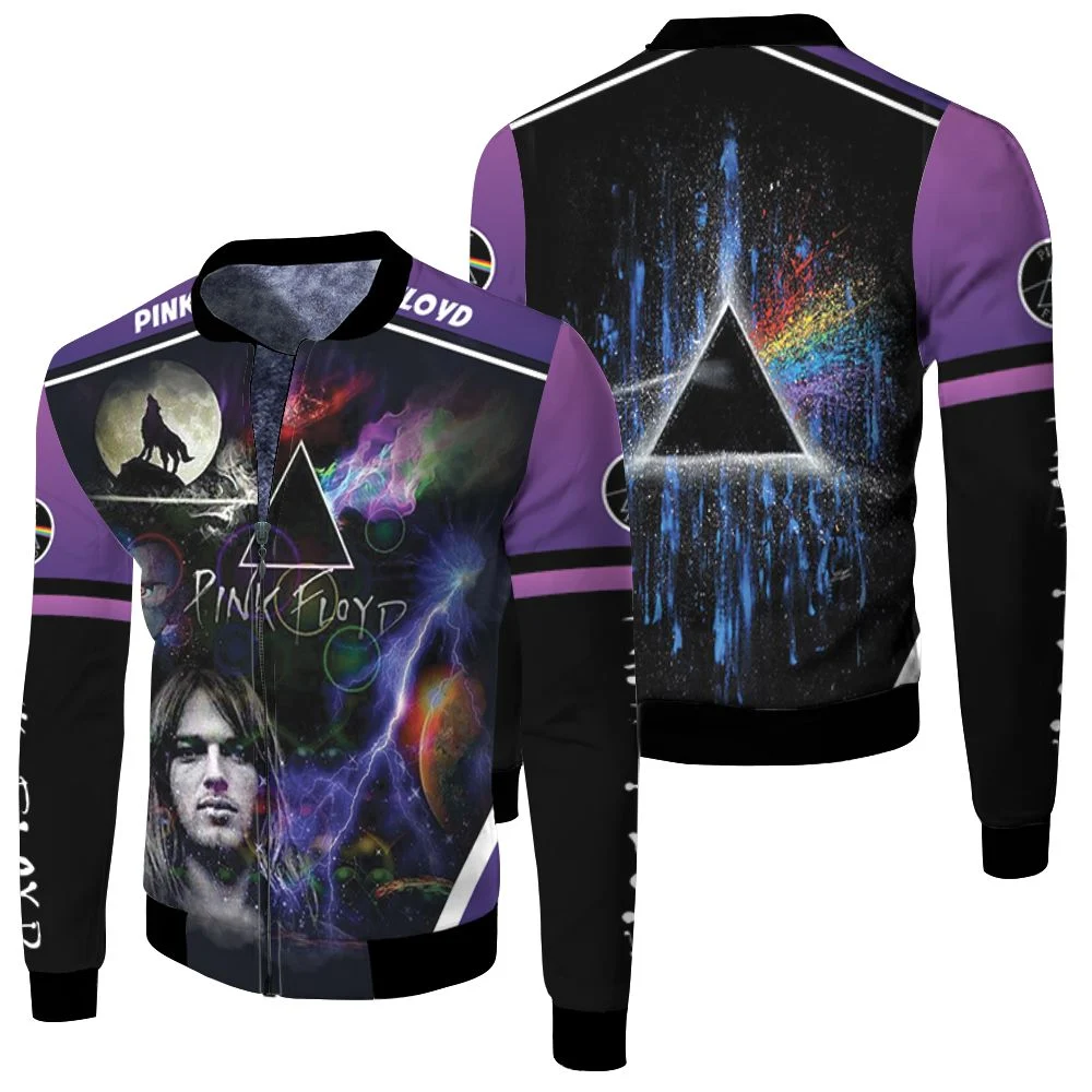 Pink Floyd Dark Side Of The Moon Fleece Bomber Jacket