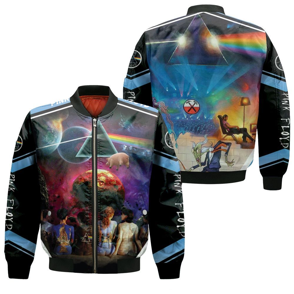 Pink Floyd Women Back Cover Bomber Jacket