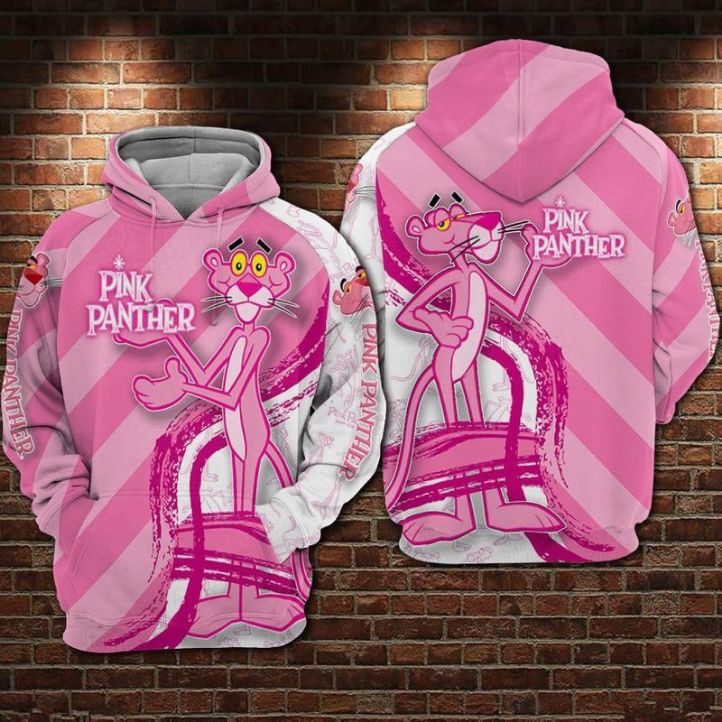 Pink Panther Over Print 3d Zip Hoodie