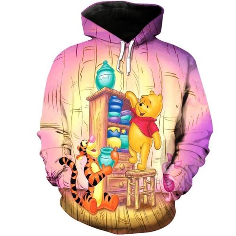 Pooh And Tiger Winnie The Pooh Pullover 3d 2 Hoodie