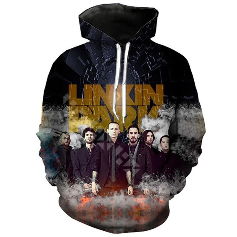Rock Band Linkin Park 3d Hoodie