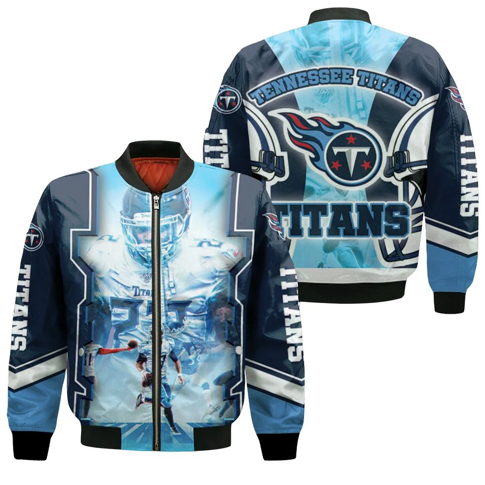 Ryan Tannehill #17 Tennessee Titans Afc South Champions Super Bowl 2021 Bomber Jacket