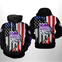Sacramento Kings NBA US Flag Team 3D Printed Hoodie