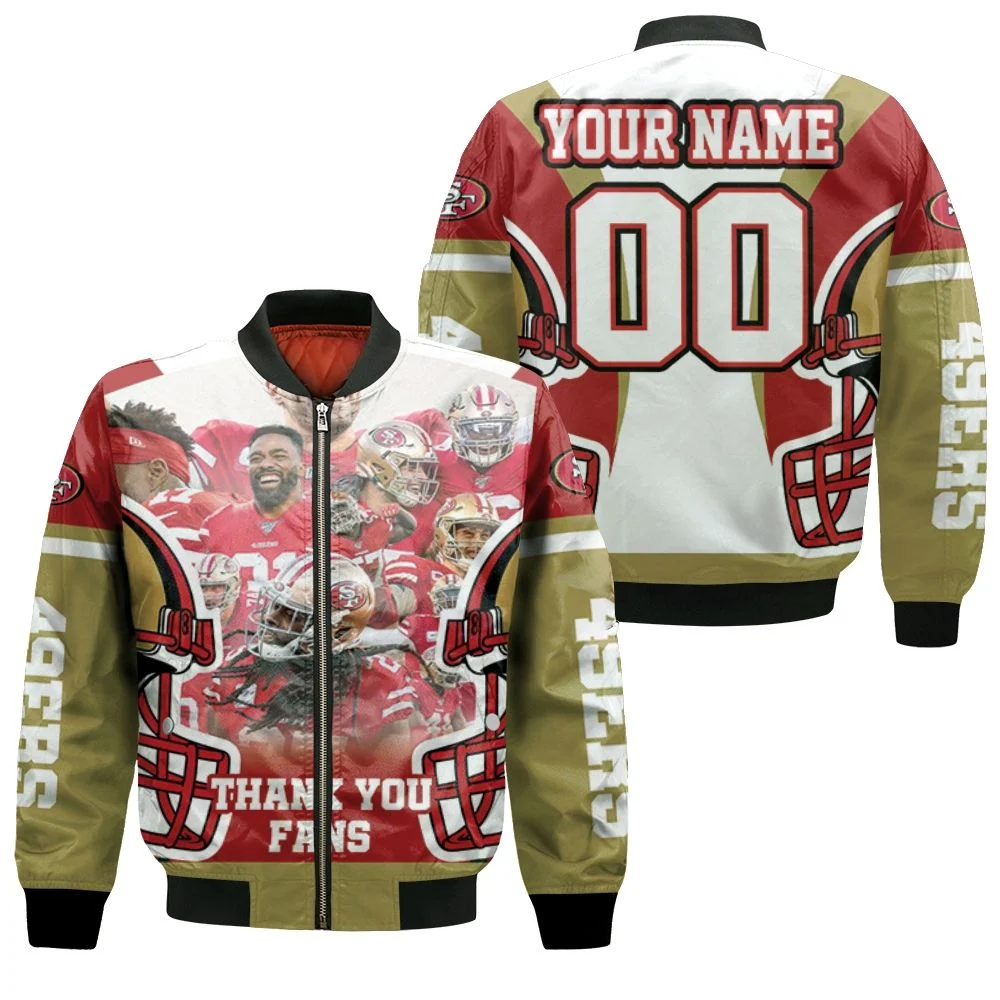 San Francisco 49ers Champions Nfc West Division Super Bowl 2021 Personalized Bomber Jacket