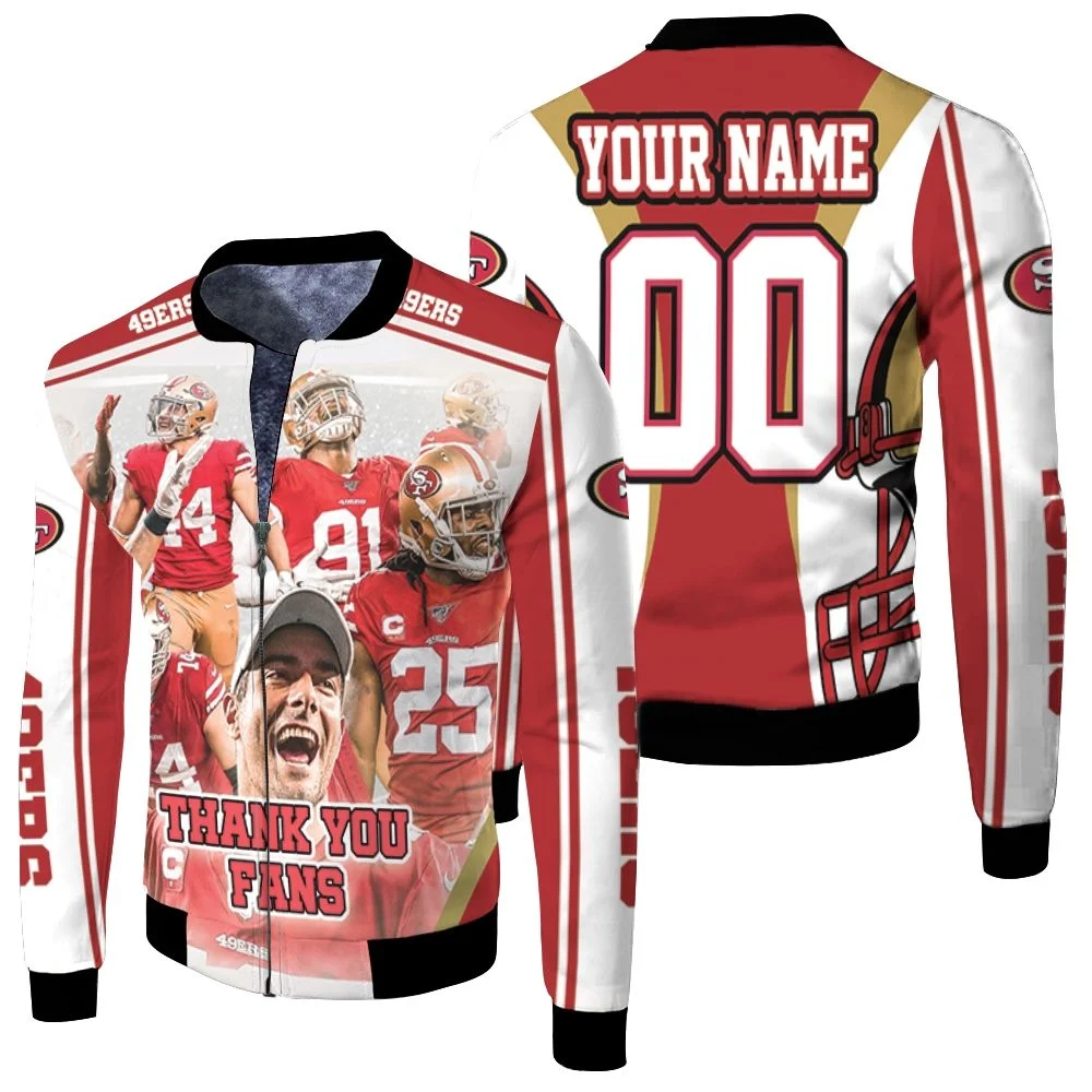San Francisco 49ers Nfc West Division Super Bowl 2021 Personalized Fleece Bomber Jacket